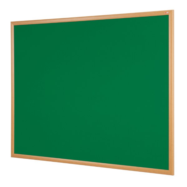 Eco-Friendly Felt Noticeboard 1200x900mm Green Felt Light Oak Effect Frame