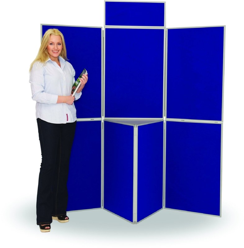 7 Panel Folding Display Stand Boards Direct