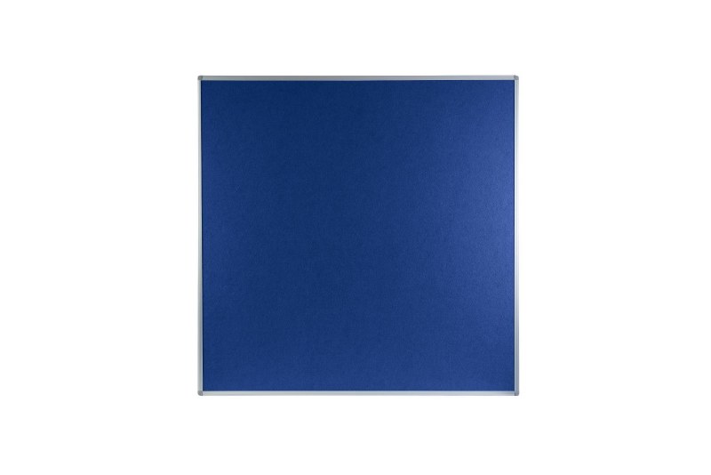 Boards Direct Felt Noticeboard Aluminium Frame 1200 X 1200mm Blue Boards Direct 6116