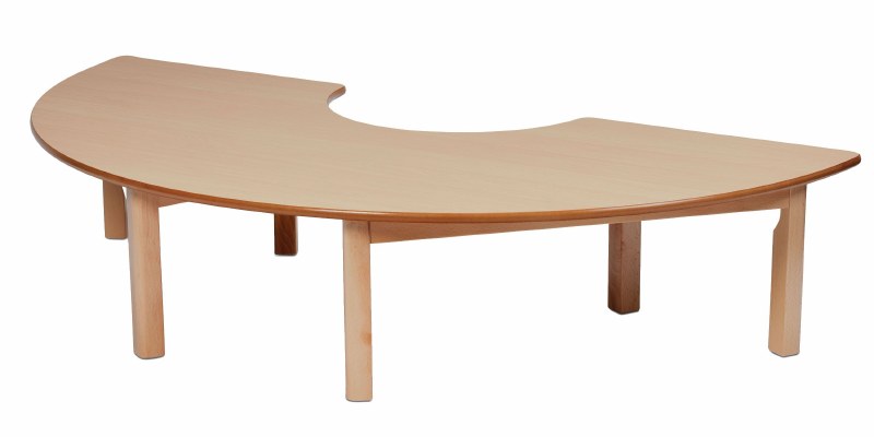 half circle table