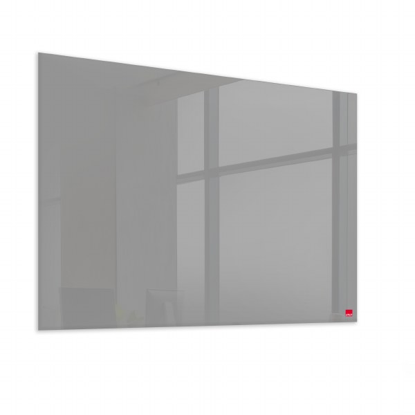 Casca Magnetic Glass Writing Board 1000 x 800mm Metal Grey