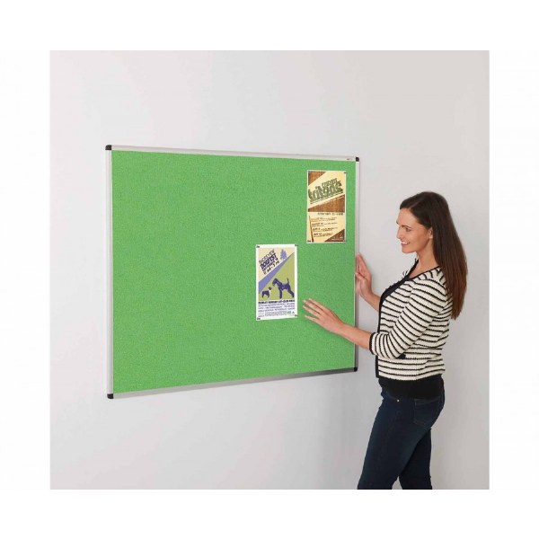 ColourPlus Aluminium Framed Noticeboard 1200x900mm Apple