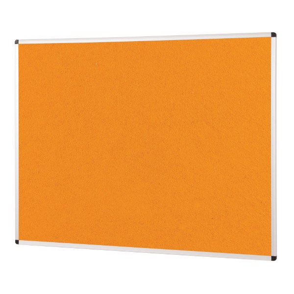 ColourPlus Aluminium Framed Noticeboard 1200x900mm Orange