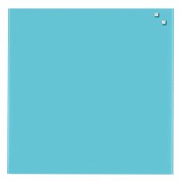 NAGA Magnetic Glass Noticeboard TURQUOISE 45 x 45cm