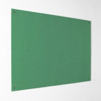 Eco-Colour Resist-a-Flame Frameless Noticeboard 2400 x 1200mm GREEN