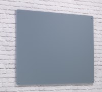 Wall Mounted Glass Board 900 x 600mm Grey