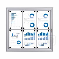 Indoor/Outdoor Lockable Whiteboard