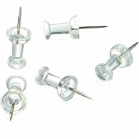Push Pins Pack of 200 Transparent