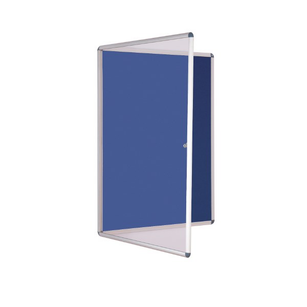Internal Felt Tamperproof Noticeboard 900x600mm Blue