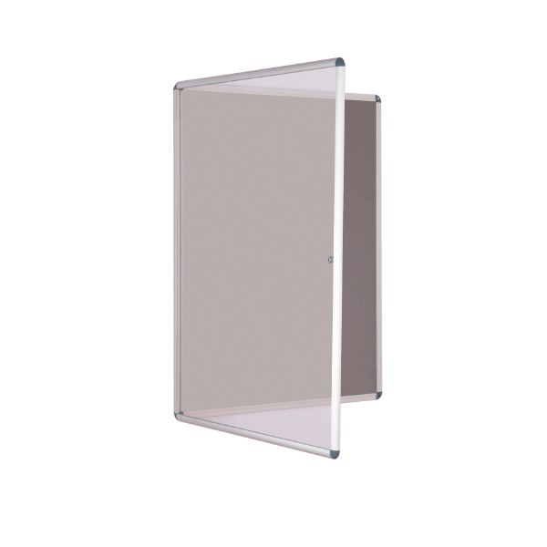 Internal Felt Tamperproof Noticeboard 900x600mm Grey