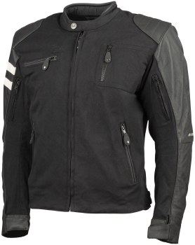 JR 67 JKT LTH/TXT BK MD