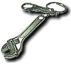 Key Fob Chrome ADJ WRENCH