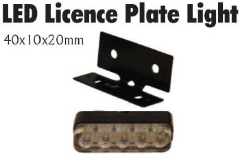 LED Mini License Plate LightBK