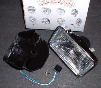 Headlight Universal Rect.