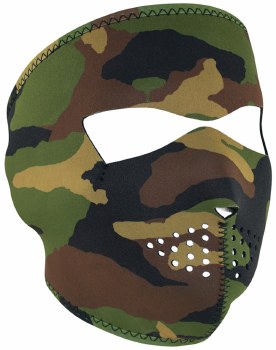 Neoprene Mask Camo Green