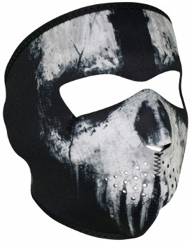Neoprene Mask Skull Ghost