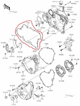 OEM Clutch CVR GSKT KLR 11-22