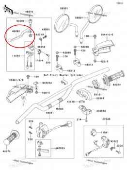 OEM Clutch Lever KLR 87-07