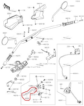 OEM Clutch lever KLR 22+