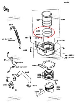 OEM Cylinder O-Ring KLR 87-95