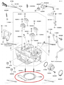 OEM Head Gasket KLR650 87-18