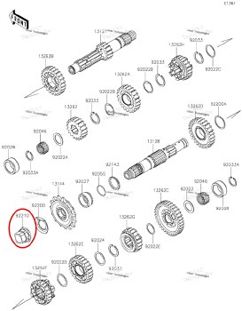 OEM Sprocket Nut M20 KLR 22+