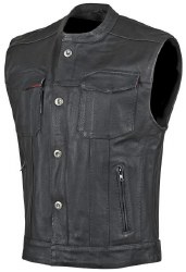 JR Dover Leather Vest BK XL
