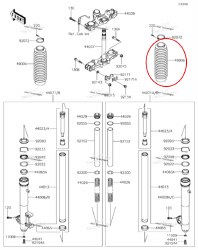 OEM Fork Boot KLR650 08-18 EA