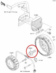 OEM Rotor Bolt KLR650 87-24