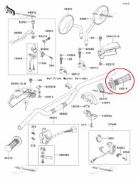 OEM THR Grip Assy KLR 87-07