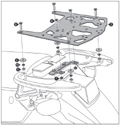 SW-Motech Steel Rack KLR 08-18