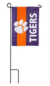 Clemson Tigers Applique Garden Flag