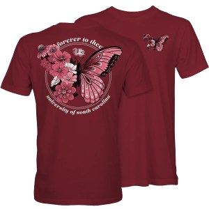 South Carolina Butterfly T-Shirt SMALL
