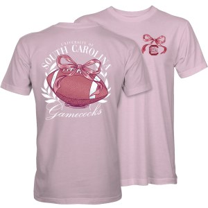 South Carolina Gamecocks Football Bow T-Shirt SMALL