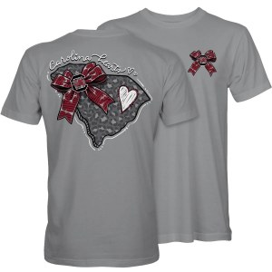 South Carolina Gamecocks Hearts T-Shirt SMALL