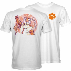 Clemson Tigers Watercolor Tiger T-Shirt SMALL