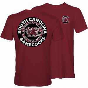 South Carolina Gamecocks Circle Duck Camo T-Shirt SMALL