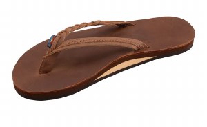 Rainbow Sandals Ladies Flirty Braid REDWOOD LADIES SMALL