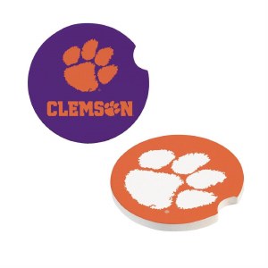 Clemson Tigers Car Coaster Set (2 Pack)