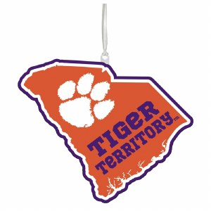 Clemson Tigers State Shape Ornament