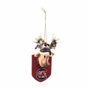 South Carolina Gamecocks Mounted Reindeer Ornament