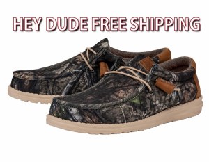 Hey Dude Wally MOSS OAK CAMO Size 7