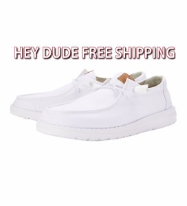 Hey Dude Wendy Stretch Canvas WHITE Ladies 5