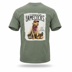 South Carolina Gamecocks Dog N Cap T-Shirt SMALL