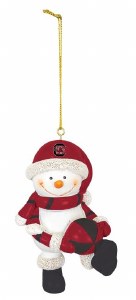 South Carolina Gamecocks Snowman Christmas Ornament