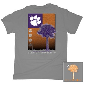 Clemson Tigers Vertical Flag T-Shirt LG