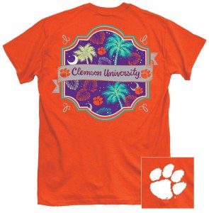 Clemson Tigers Pattern T-Shirt SMALL