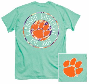 Clemson Tigers Painted Logo T-Shirt SMALL