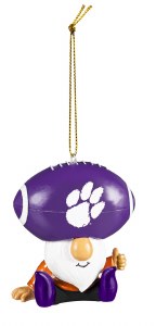 Clemson Tigers Christmas Gnome Ornaments