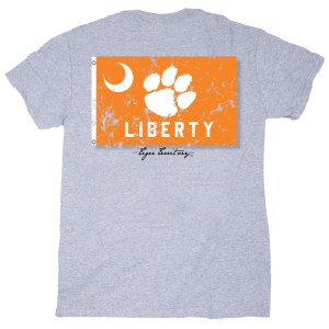 Clemson Tigers Liberty Flag T-Shirt LARGE